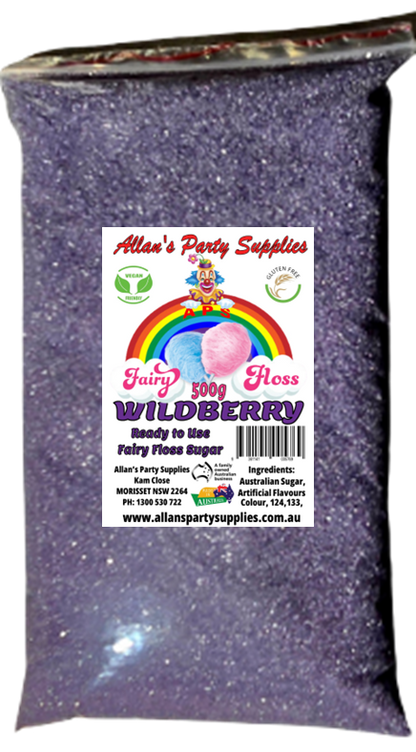 #2 APS, Ready to use Fairy Floss Sugar, 500g Bags, You Choose Your Flavours