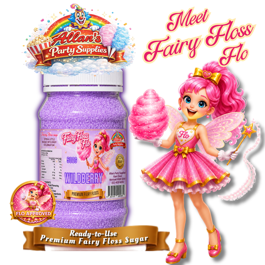 Wildberry Fairy Floss Sugar – 500g Jar - Allan's Party Supplies