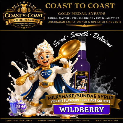 Wildberry, Milkshake/Sundae toppings 500ml - Coast to Coast Gold Medal Syrups®