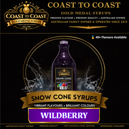 Wildberry Snow Cone Syrups 2ltr - Coast to Coast Gold Medal Syrups®