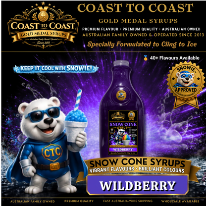 Wildberry Snow Cone Syrups 2ltr - Coast to Coast Gold Medal Syrups®