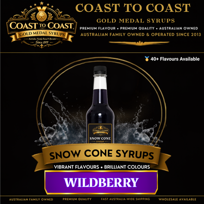 Wildberry Snow Cone Syrups 750ml - Coast to Coast Gold Medal Syrups®