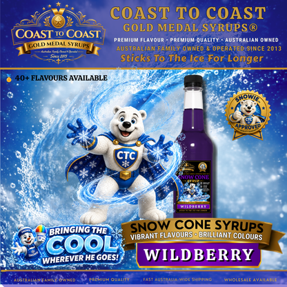 Wildberry Snow Cone Syrups 750ml - Coast to Coast Gold Medal Syrups®