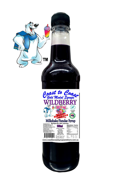#1 Wildberry, Milkshake/Sundae toppings 500ml, Coast to Coast Gold Medal Syrups®