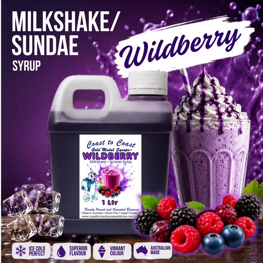 #2 Wildberry, Milkshake/Sundae toppings 1ltr, Coast to Coast Gold Medal Syrups®