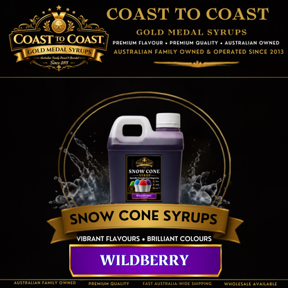 Wildberry Snow Cone Syrups 1ltr - Coast to Coast Gold Medal Syrups®