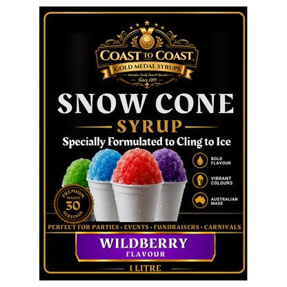 Wildberry Snow Cone Syrups 1ltr - Coast to Coast Gold Medal Syrups®