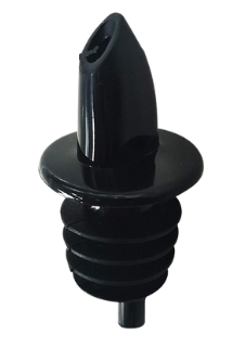 Snow Cone Syrup Free Flow 28mm Bottle Pourers Black Only 1pk