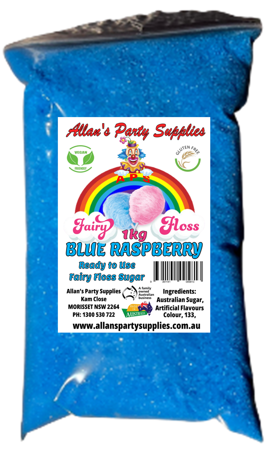 #3 APS, Premium Fairy Floss Sugar, 50 Serves RTU 1kg, Over 35 Plus Flavours