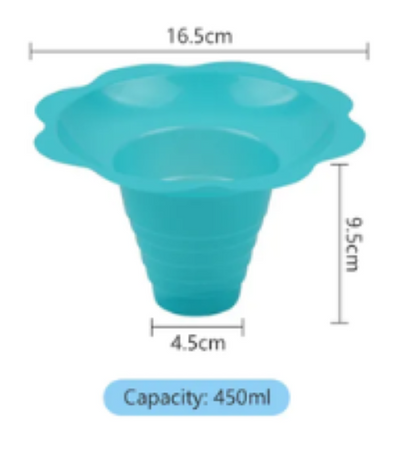 #7 Snow Cone Cups, 50pk Snow Cone/Ice Cream Flower Cups,