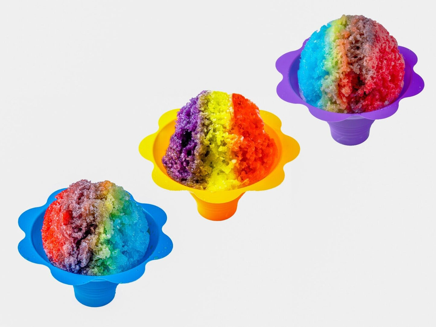 #7 Snow Cone Cups, 50pk Snow Cone/Ice Cream Flower Cups,