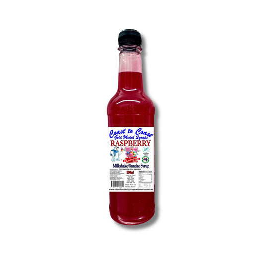 #1 Raspberry, Milkshake/Sundae toppings 500ml, Coast to Coast Gold Medal Syrups®