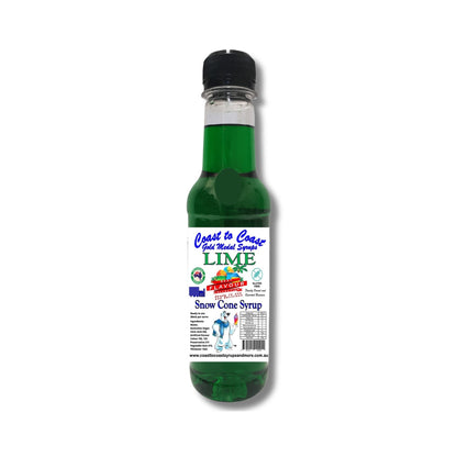 1.Lime Green Snow Cone Syrup 250ml – Premium Ice Syrup | Coast to Coast Gold Medal Syrups®