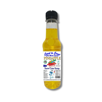 1.Pineapple Snow Cone Syrup 250ml – Premium Ice Syrup | Coast to Coast Gold Medal Syrups®
