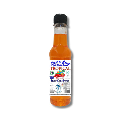 1.Tropical Snow Cone Syrup 250ml – Premium Ice Syrup | Coast to Coast Gold Medal Syrups®