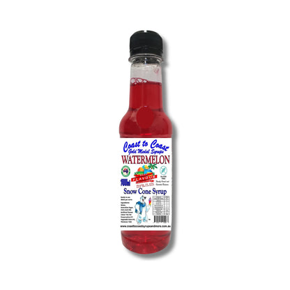 1.Watermelon Snow Cone Syrup 250ml – Premium Ice Syrup | Coast to Coast Gold Medal Syrups®