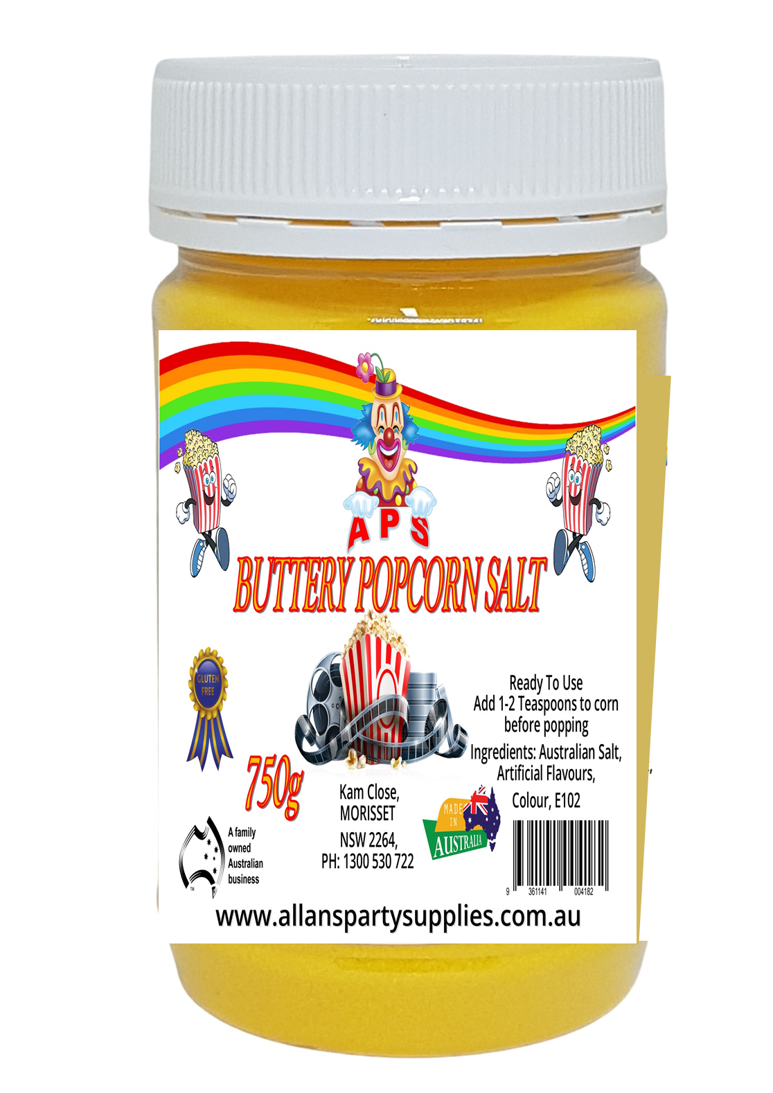 #1 APS, 750g Buttery Popcorn Salt! Specially designed for maximum flavour,