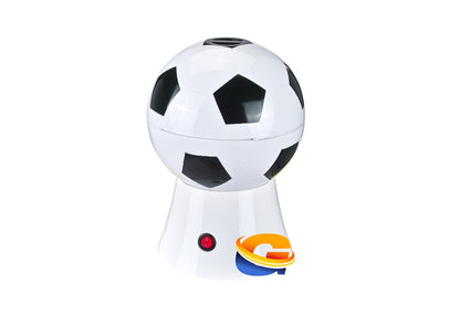 #6 APS, Soccer Ball Mini Hot Air Popcorn Machine, Easy To Use, Black & White